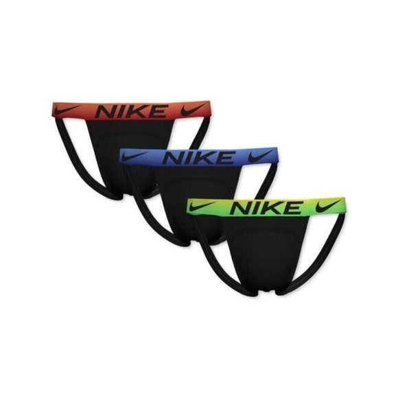 Nike Dri-Fit Essential Micro Jock Strap 3-pack Multicolor Size XXL - Picture 1 of 5